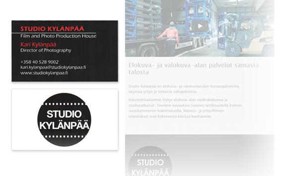 Business card design. Client: Studio Kylänpää